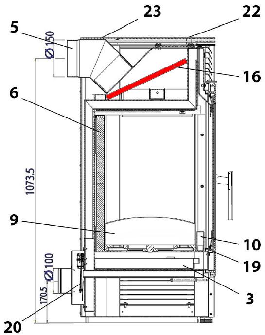 Haas-Sohn Panorama 255.15 déflecteur haut