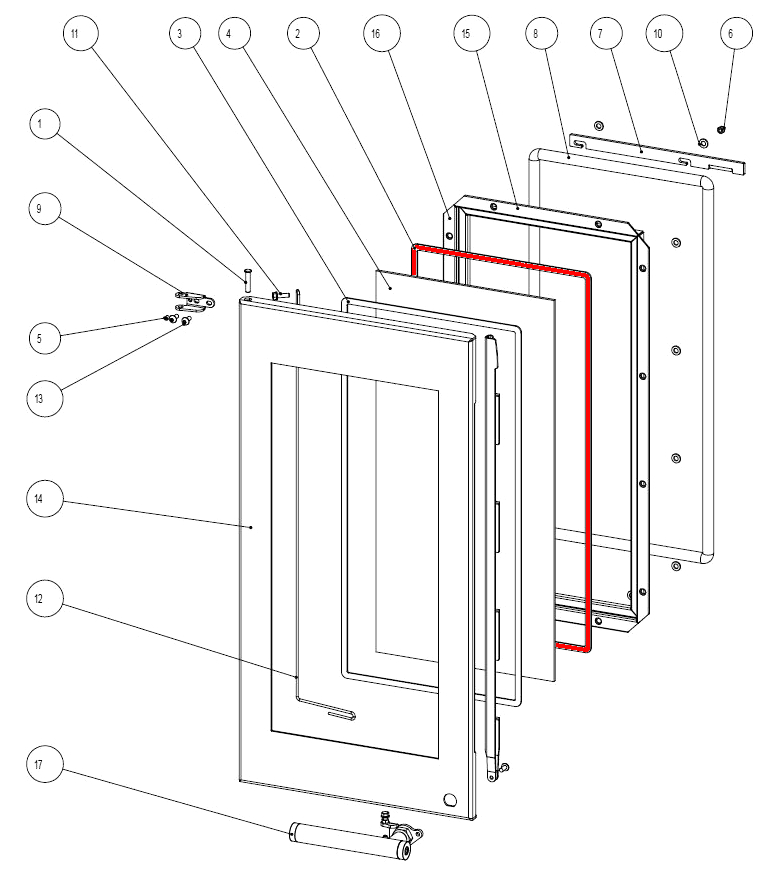 Austroflamm Glass joint d’étanchéité vitre kit