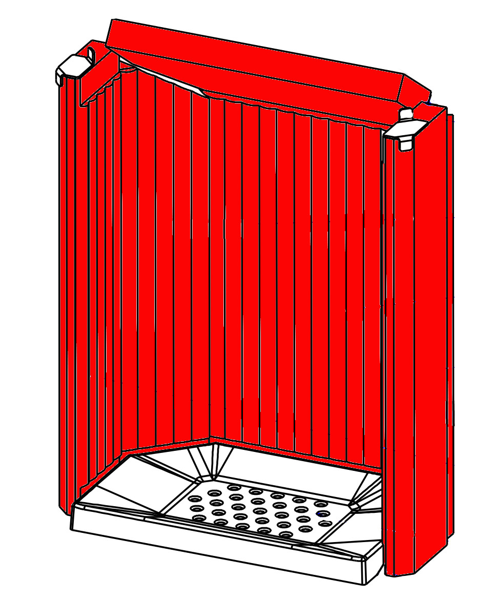 Romotop Lugo 03 W revêtement de chambre de combustion