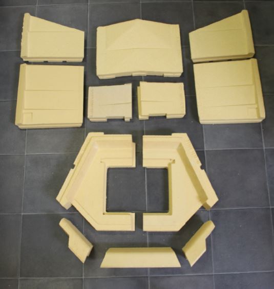 Spartherm Rundo 550 x 510 revêtement de chambre de combustion