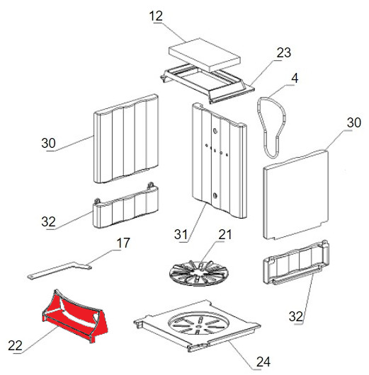 La Nordica Ester grille verticale D