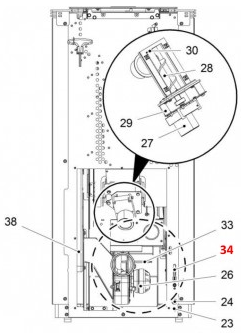 Haas-Sohn Pelletto II 434.08 température ambiante capteurs