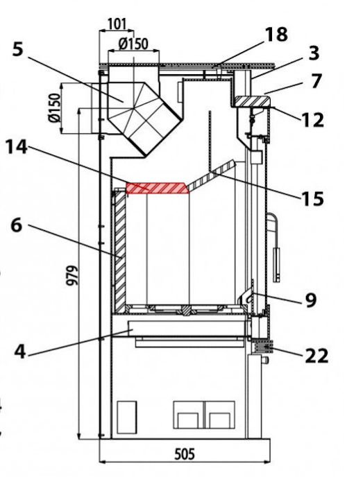 Haas-Sohn Harstad 216.15 déflecteur arrière