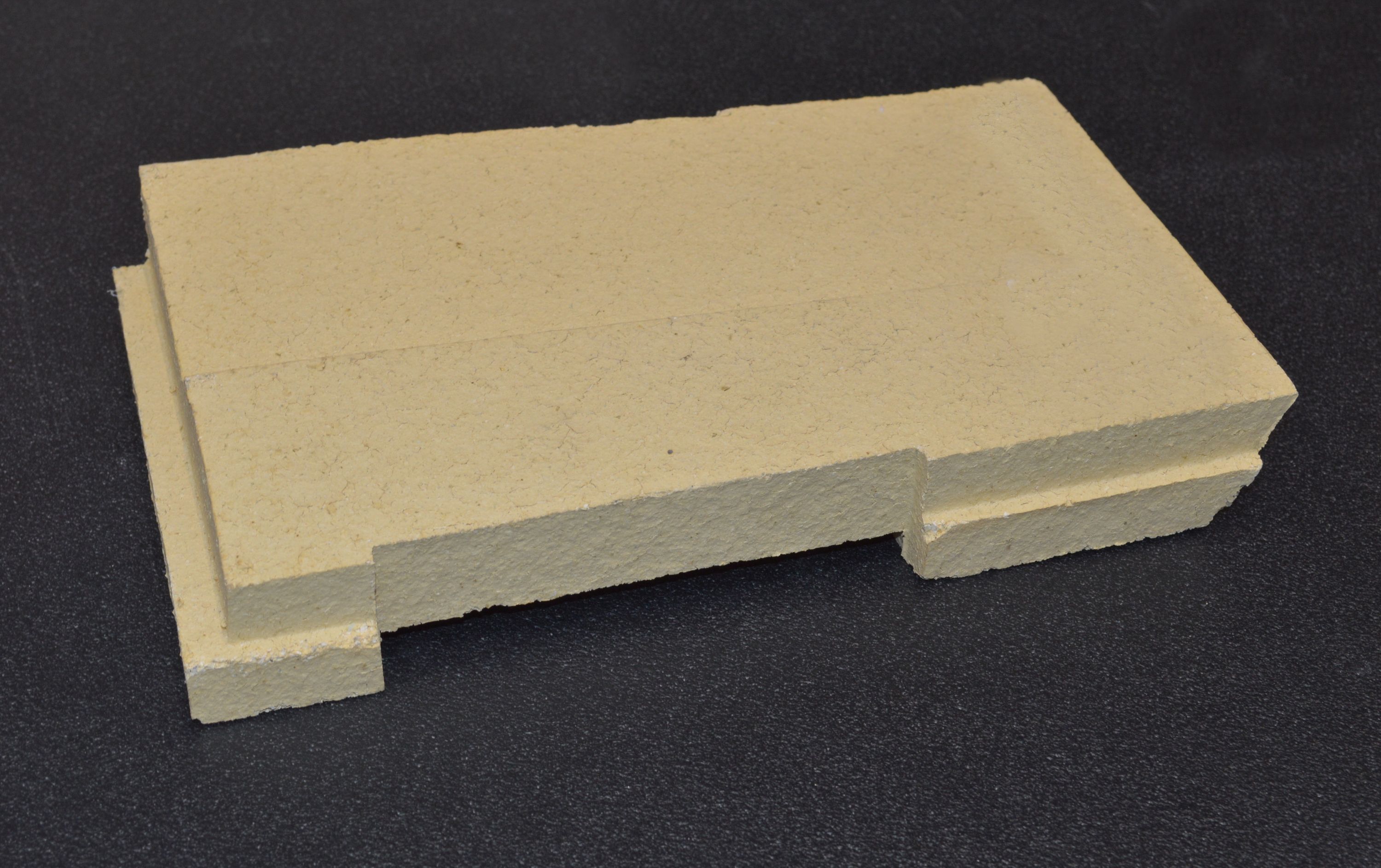 Spartherm Prismo 650 x 450 pierre de plaque arrière droit bas