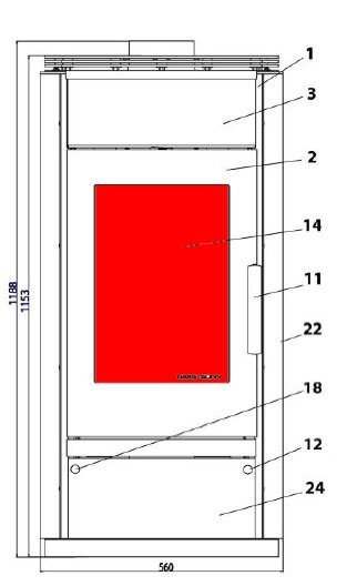 Haas-Sohn Husum 206.15 vitre