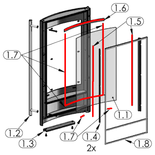 Oranier Astra 5 joint d’étanchéité vitre