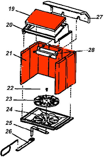 Austroflamm Logic revêtement de chambre de combustion