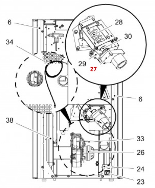 Haas-Sohn Pallazza 517.08 moteur de vis sans fin