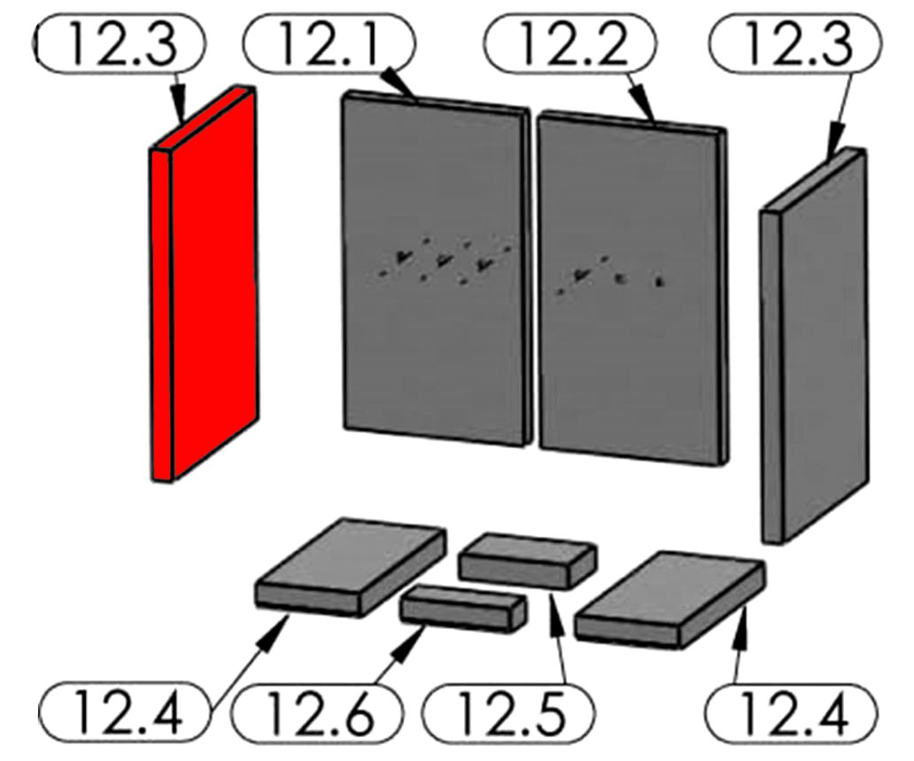 Oranier Belt Aqua Plan pierre latérale gauche
