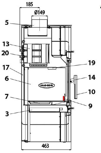Haas-Sohn Belarius 468.19 grille verticale