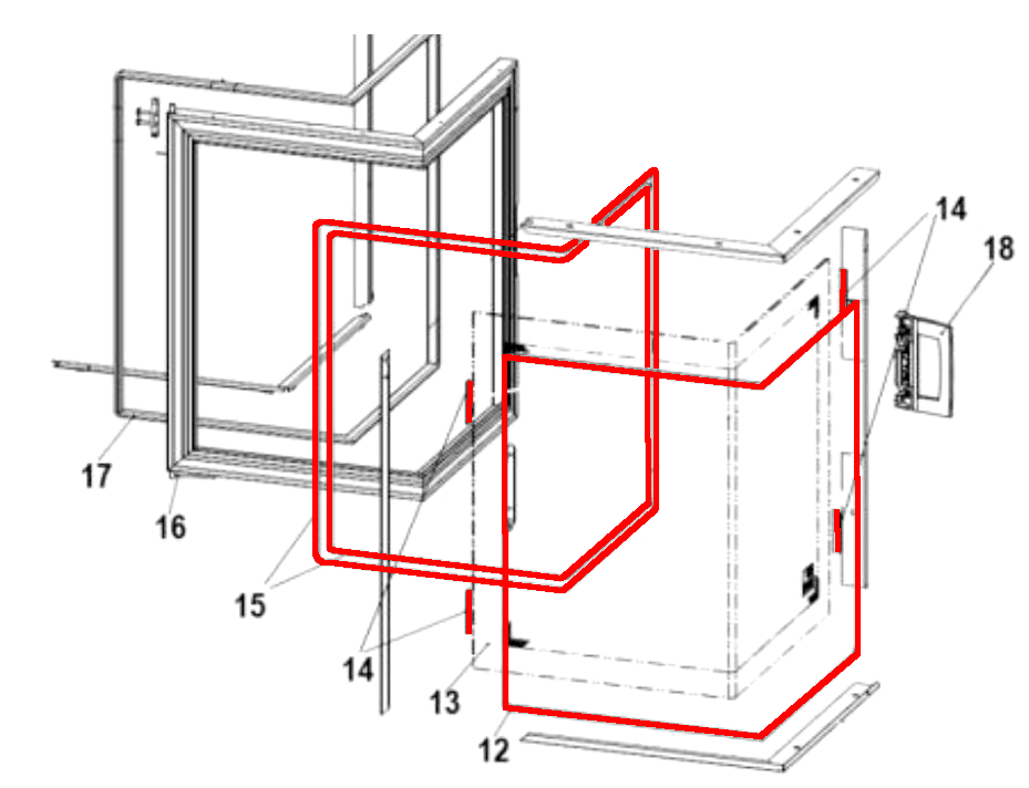 Austroflamm Slim 2.0 joint d’étanchéité vitre kit A