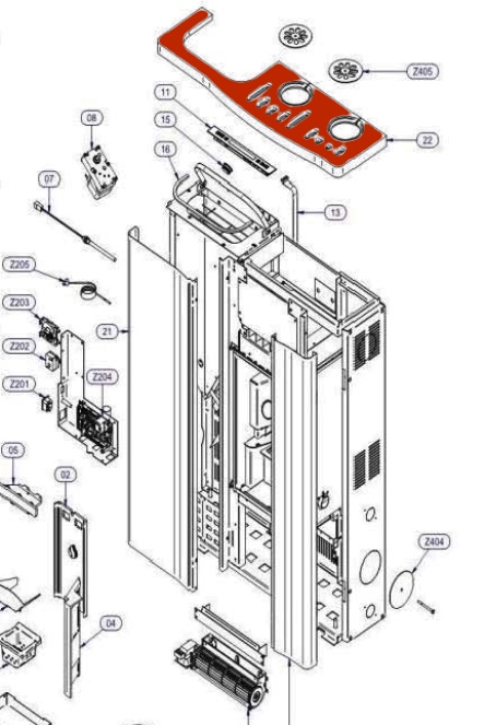 Wamsler PO 90 plaque de dessus