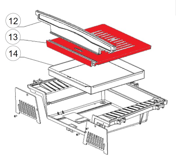 La Nordica Focolare 70 Piano grille de décendrage C