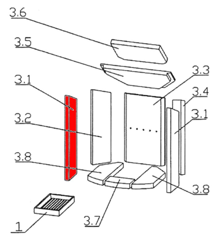 Oranier Polar 6 lucarne 6 lucarne pierre latérale gauche avant A