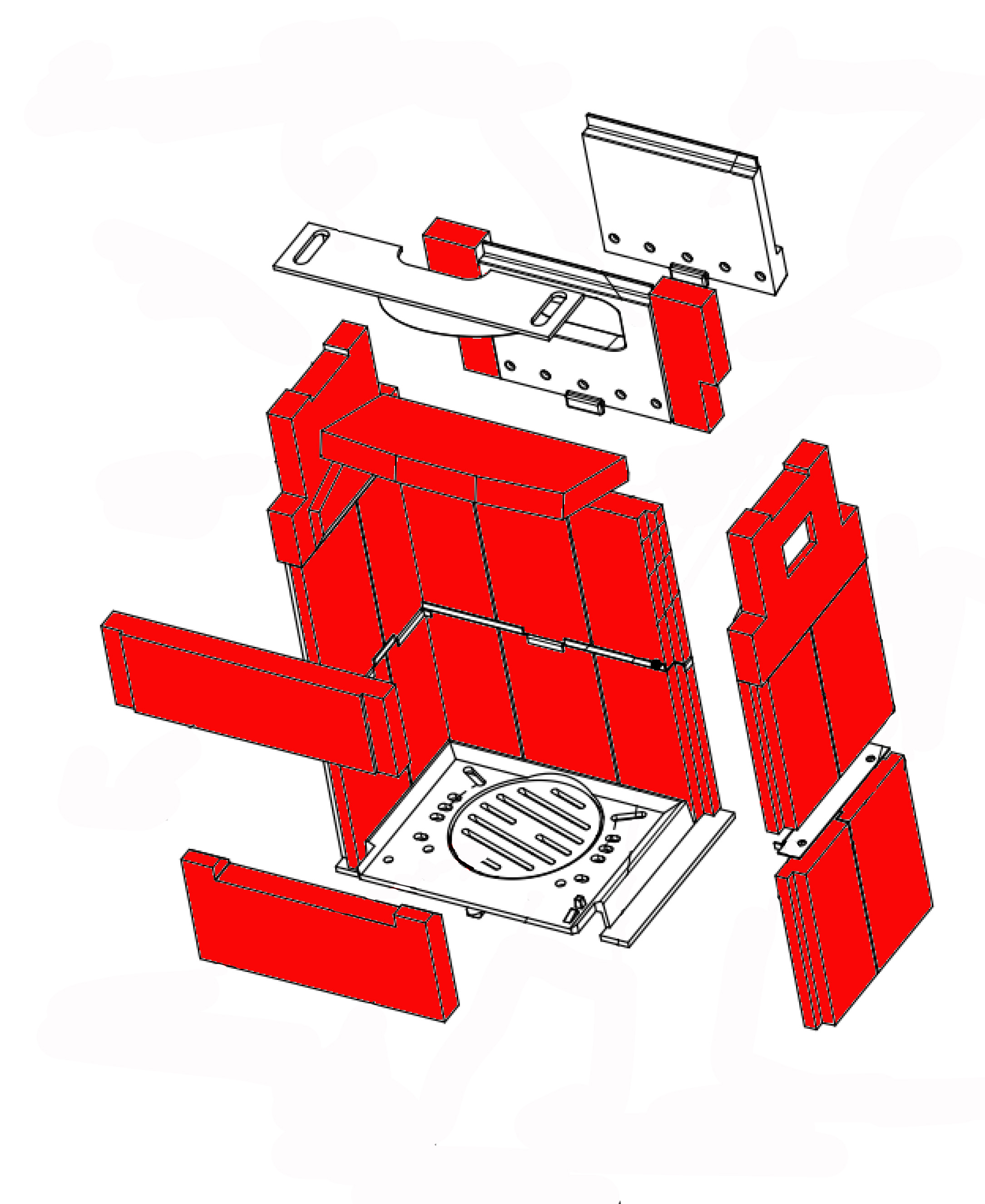 Wamsler type 10982 revêtement de chambre de combustion kit