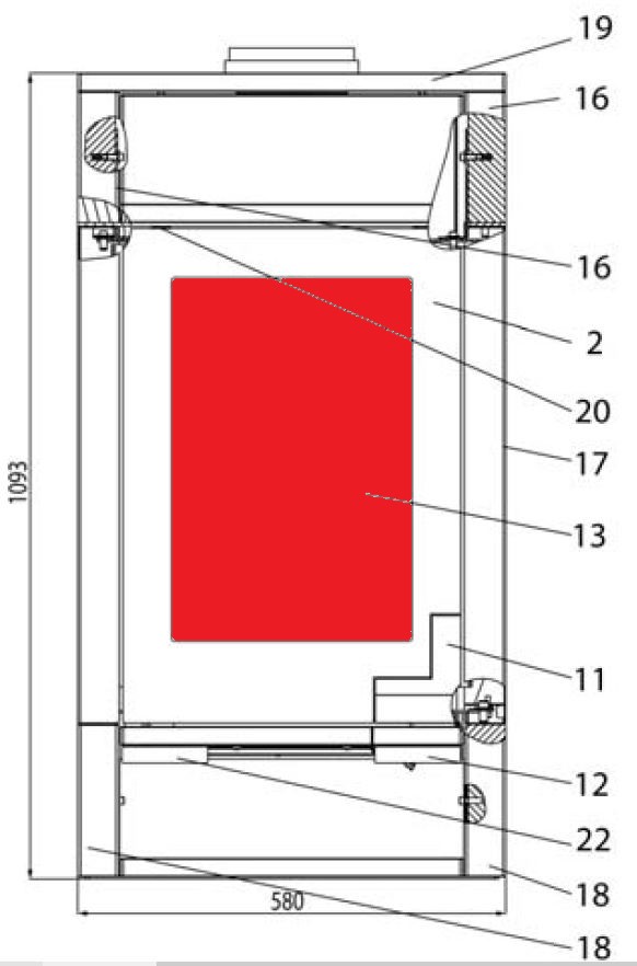 Haas-Sohn Xi 325.15 vitre