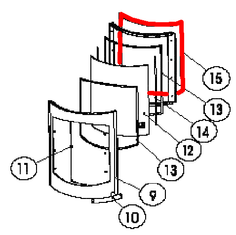 Austroflamm Flok joint de porte