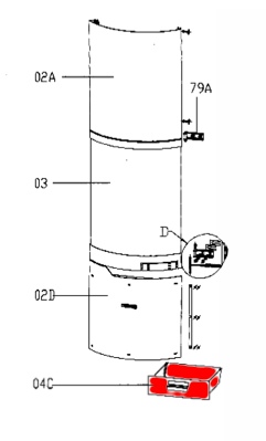 Olsberg Golaya cendrier B