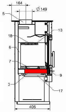 Haas-Sohn Fuego 287.12 cendrier