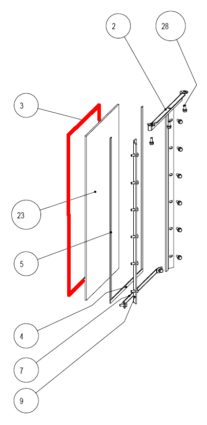 Austroflamm Glass joint d’étanchéité vitre kit