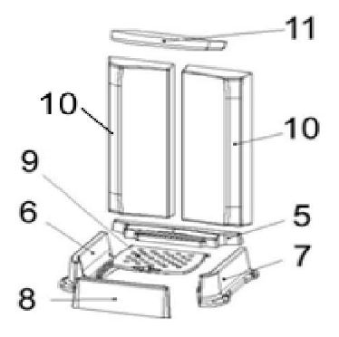 Austroflamm Tria revêtement de chambre de combustion B