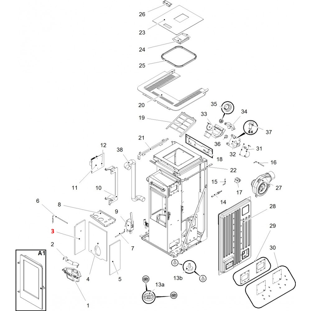 Haas-Sohn Pallazza III RLU-PGI 520.08 pierre latérale gauche