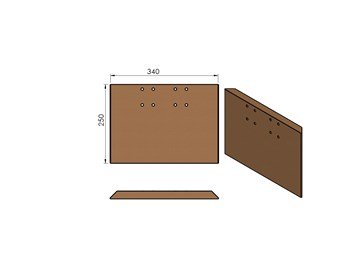 Termatech TT40 pierre de plaque arrière