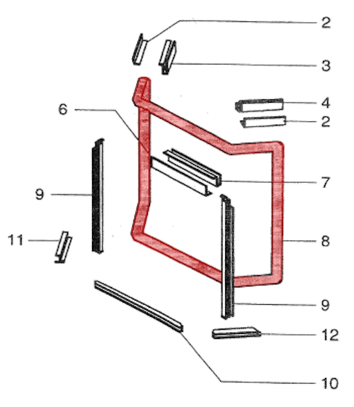 Supra Saphir 1720 joint de porte