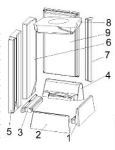 Austroflamm Slim alt revêtement de chambre de combustion