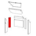 Fireplace Milano Seitenstein links hinten Feuerraumstein