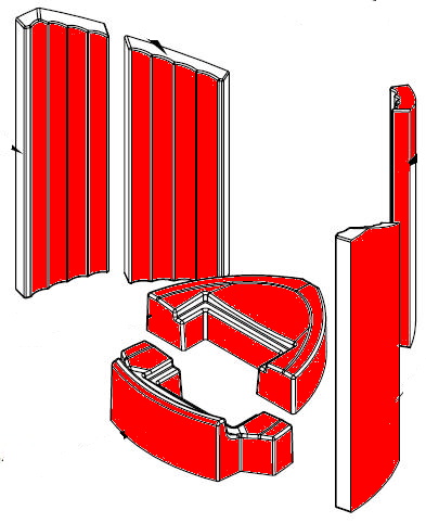 Spartherm Trias revêtement de chambre de combustion