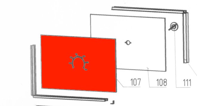 Wamsler K128 vitre extérieur