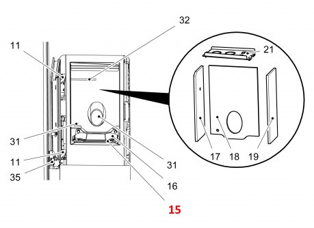 Haas-Sohn Pallazza II 519.08 pot de brûleur