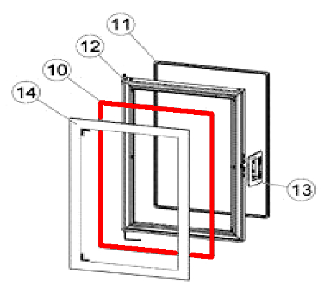 Austroflamm Ray Xtra joint d’étanchéité vitre