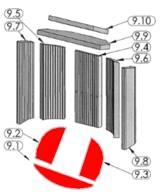 Oranier Polar 6 pierre de sole kit C