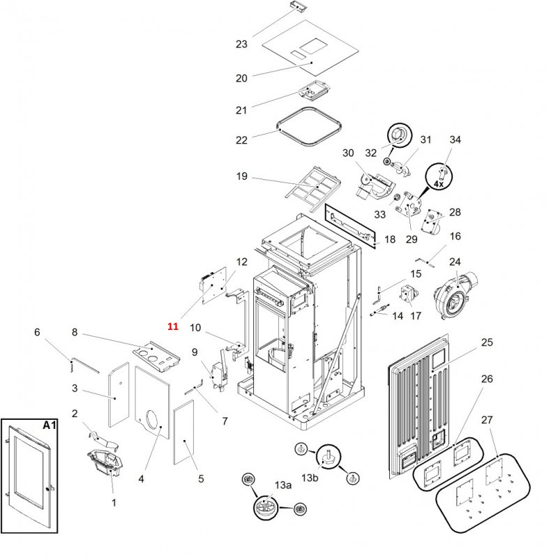 Haas-Sohn Pelletto III 434.08 commande