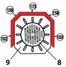 Haas-Sohn Kuopio 265.17 revêtement de chambre de combustion