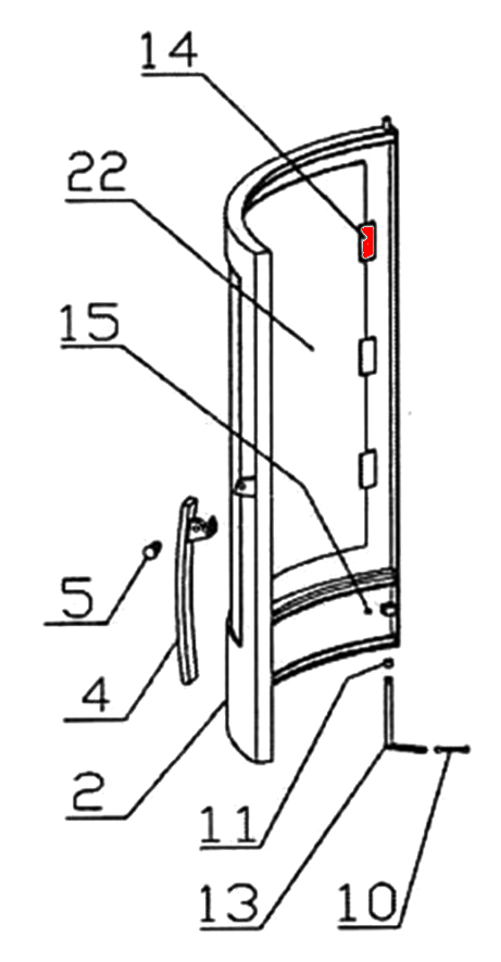 Oranier Arktis 8 support de vitre
