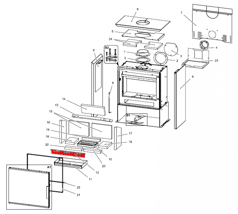Haas-Sohn Calma easy 347.15 grille verticale
