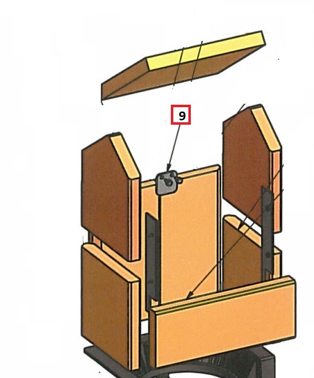 Koppe K 75 fixation pierre de plaque arrière