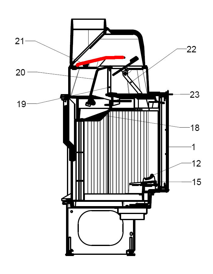 Leda Madura 301 déflecteur haut B