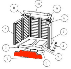 Austroflamm 75x57 K barrière à bois