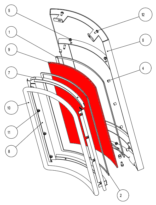Austroflamm Pi vitre droit