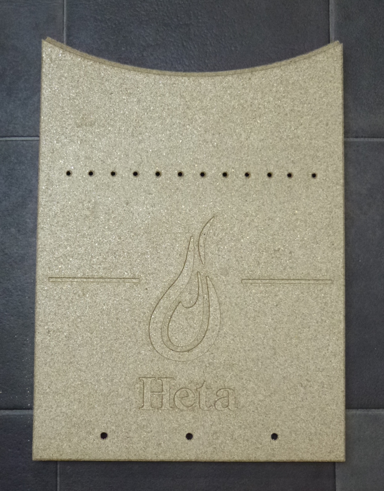 Heta Scan-Line 800 pierre de plaque arrière B