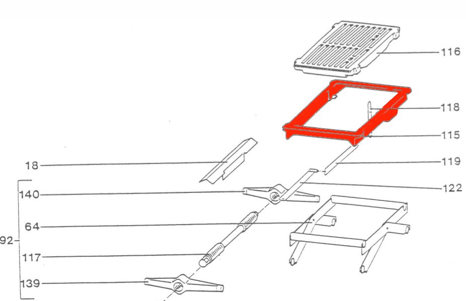 Wamsler K156 support de grille
