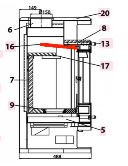 Haas-Sohn Grado 252.15 déflecteur haut