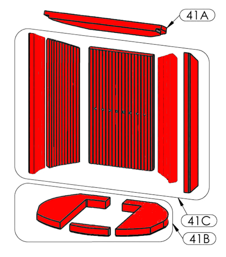 Oranier Arktis 8 revêtement de chambre de combustion E